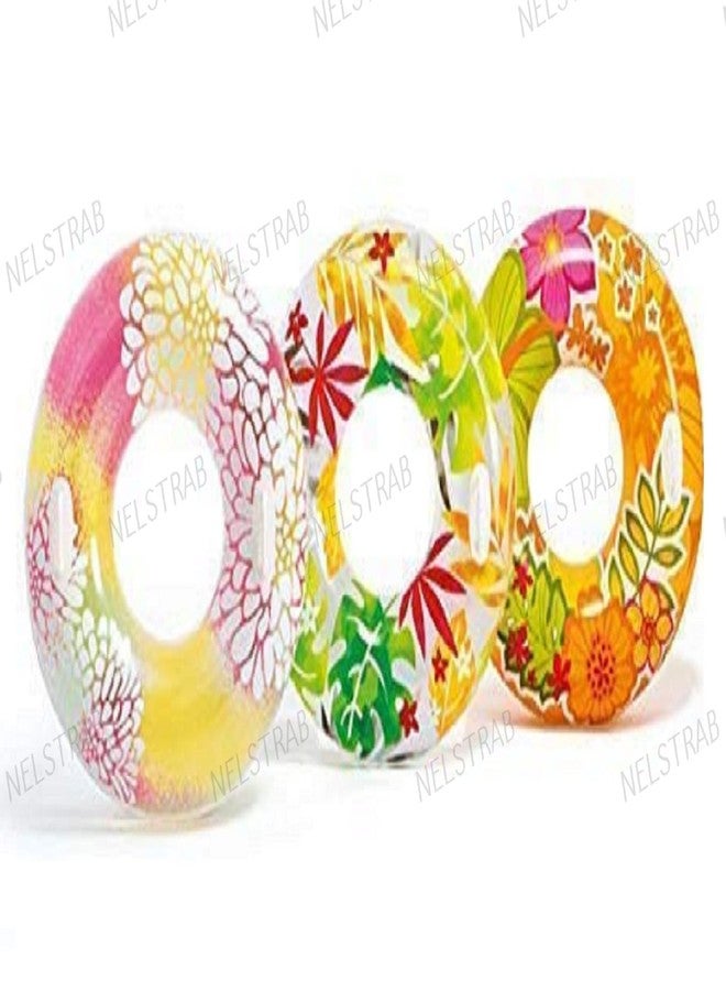 NELSTRAB:- Adult Swimming Ring Water Toys Swim Tube with 2 Handles(Multi Color)(Size - 30''inch)(8+ Years up)(1 PIS) - Image 5